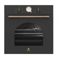 Thermogatz TGS 5511 BL Rustic Φούρνος Φυσικού Αερίου άνω Πάγκου 54lt Π60εκ. Μαύρος